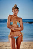 Barbados Crochet Bikini Top in Aqua