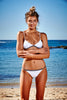 South Beach Triangle Bikini Top In White