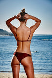 Gili Bralette Bikini Top in Wine
