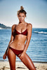 Gili Bralette Bikini Top in Wine