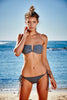 Hamptons Bandeau Bikini Top in Grey Marle